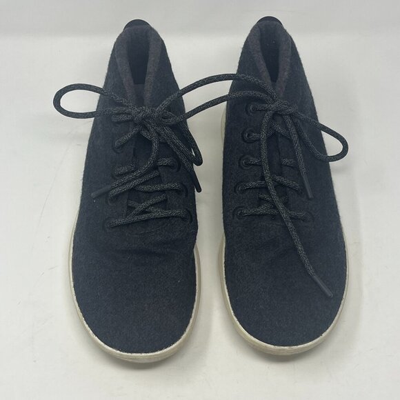 Allbirds Wool Runner Up Mizzles shoes men's 12 navy grey wool high top sneakers - Picture 1 of 8